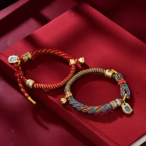 Bracelet artisanal Manjusri, style tibétain