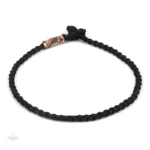 Bracelet traditionnel avec tressage tibétain