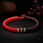 Bijou spirituel Boudhiste, bracelet tressé unique