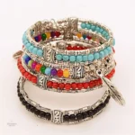 Bracelet tibétain vintage pour femme, style unique et artisanal