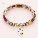 Bracelet inspiré du Tibet, accessoire traditionnel pour femmes