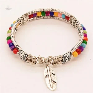 Bracelet inspiré du Tibet, accessoire traditionnel pour femmes