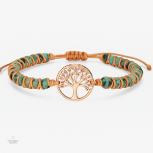 Bracelet tressé Arbre de vie en Jaspe Africaine