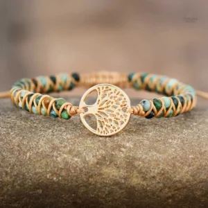 Bracelet Arbre de vie, design élégant en jaspe