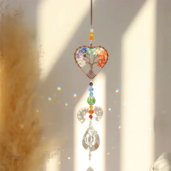 Capteur de lumière Arbre de vie coloré et vibrant