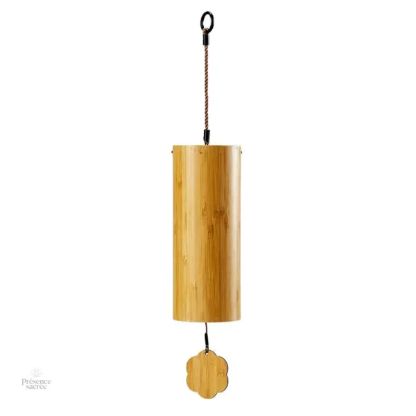 Carillon à vent en bois naturel pour décoration extérieure