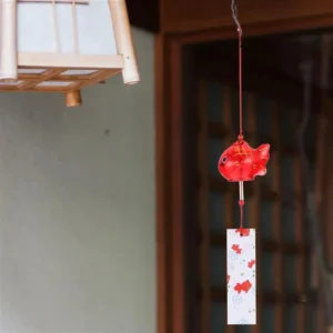 Carillon décoratif Poisson rouge pour jardin ou balcon