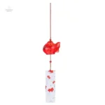 Accessoire de jardin, carillon éolien style Poisson rouge
