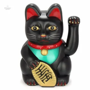 Figurine Maneki Neko animée pour attirer la fortune