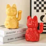Cerf-volant Maneki Neko en céramique, symbole de chance
