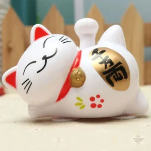 Maneki Neko amical en version solaire pour votre maison