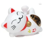 Porte-bonheur Maneki Neko solaire pour attirer la fortune