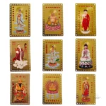 Cartes en cuivre Thangka Or, collection artistique unique