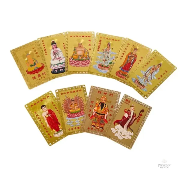 Artisanat en cuivre, collection de cartes Thangka unique