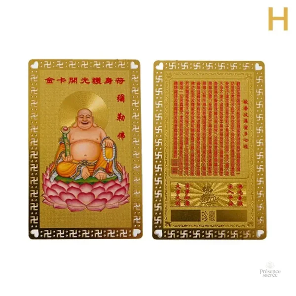 Thangka cuivre doré, ensemble de cartes élégantes