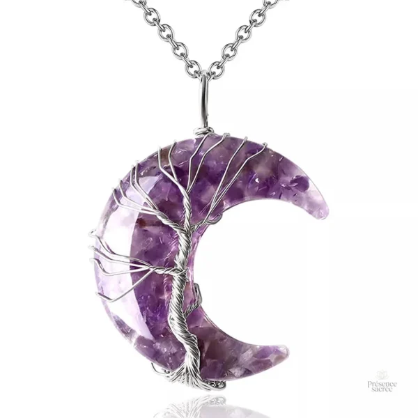 Collier décoratif 7 Chakra avec motifs de vie naturelle