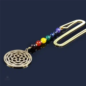 Collier femme lotus avec symbolique spirituelle
