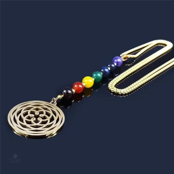 Collier femme lotus avec symbolique spirituelle