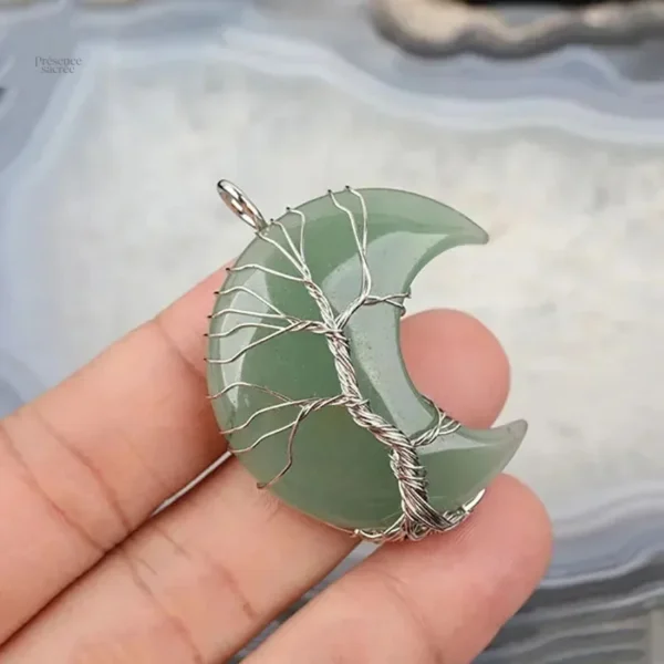 collier-arbre-de-vie-demi-lune-1 Collier Arbre de Vie Demi Lune Bouddhiste