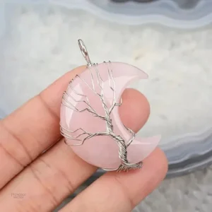 Bijou spirituel Arbre de Vie et design demi-lunaire