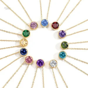 Collier pierre de naissance en bijou naturel