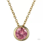 Collier pendentif avec gemmes naturelles