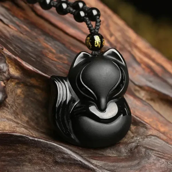 Collier Avalokiteśvara, symbole de compassion en obsidienne
