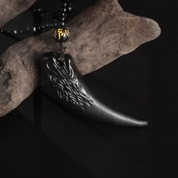 Collier d'énergie spirituelle en obsidienne