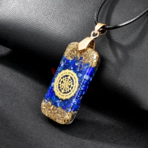 Collier Bouddha en orgonite, symbole de paix et bien-être