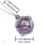 Accessoire spirituel en cristal jade naturel