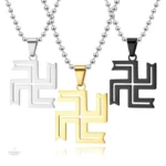 Collier Bouddhiste Svastika en or