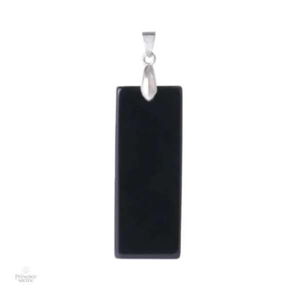 collier-en-obsidienne-noire-rectangulaire-1 Collier Obsidienne Noire Rectangulaire
