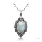 Collier en pierre de Lune élégante et naturelle