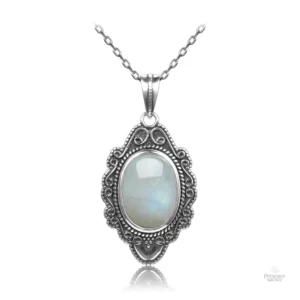 Collier en pierre de Lune élégante et naturelle