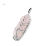 Collier élégant en pierres naturelles et symbole de vie