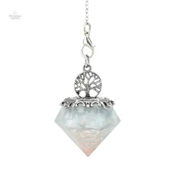 Collier diamant en pierre naturelle unique
