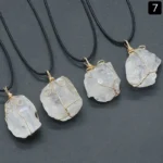 Bijou en cristal jaune pour pratiques spirituelles