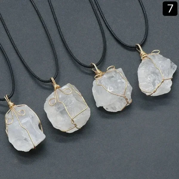 Bijou en cristal jaune pour pratiques spirituelles