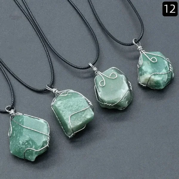 Collier zen en pierres jaunes pour équilibre énergétique