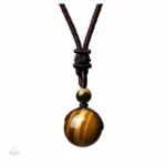 Collier en Oeil de Tigre pour méditation