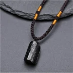 Collier en Tourmaline Noire Bouddhiste