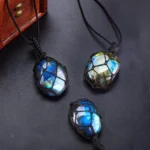 Collier élégant en labradorite, charme naturel