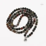Collier en Agate Indienne, perles Mala, énergie positive