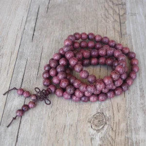 Bijou spirituel Mala en bois d'amarante