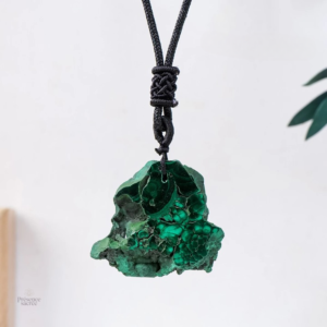 Collier Malachite Brute, pierre naturelle et spirituelle