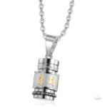 Bijou spirituel avec inscription "Om Mani Padme Hum
