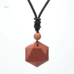 Collier en pierre naturelle agate noire