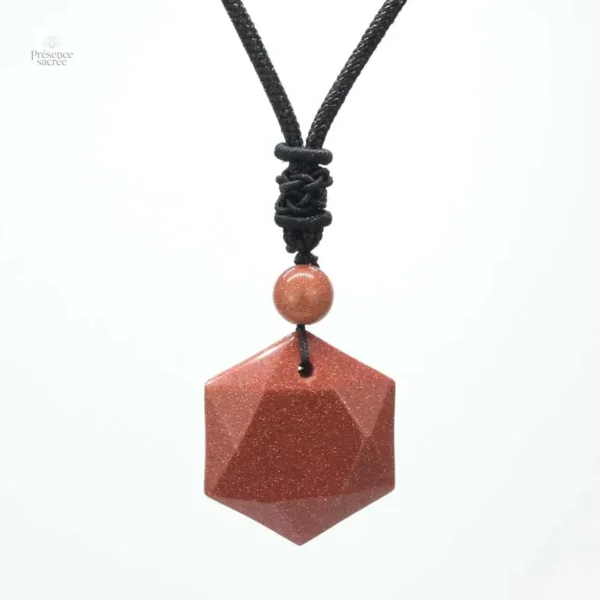 Collier en pierre naturelle agate noire