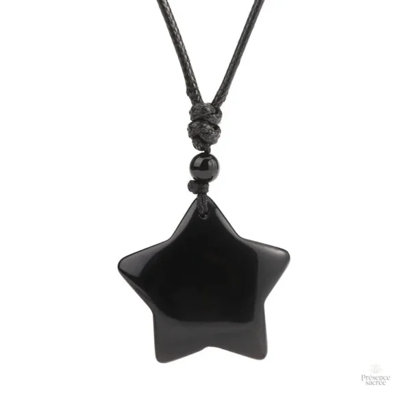 Collier bouddhiste étoile, en pierre naturelle Oeil de Tigre