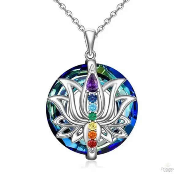 Collier pendentif bouddhiste 7 chakras pour femme